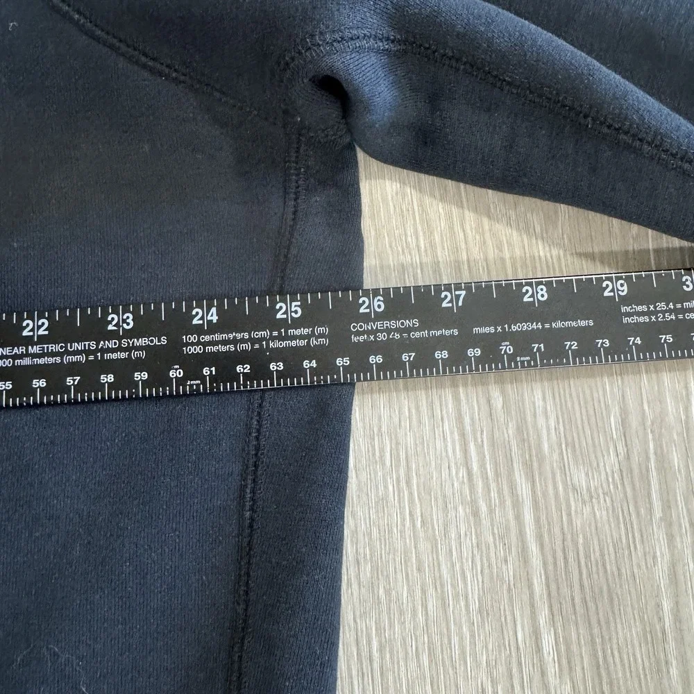 Vintage‎ Y2K Nike Black Big Swoosh Pullover Fleece Sweatshirt Size XXL - Picture 6 of 7